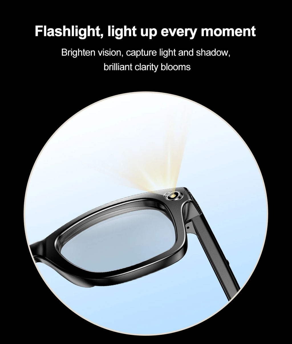 Xiaomi AI Smart Glasses Recording Videos Photo Recognition Answer Translation Large Battery Ip65 Waterproof Bluetooth Glasses