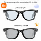 Xiaomi AI Smart Glasses Recording Videos Photo Recognition Answer Translation Large Battery Ip65 Waterproof Bluetooth Glasses