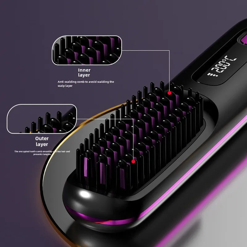 Zimir S7 Wireless LCD Hair Straightening Comb